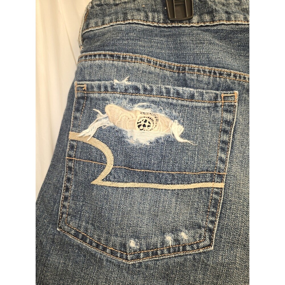 American Eagle Outfitters Women's Hi-Rise Festival Distressed Cut Off Shorts 18 - Picture 6 of 10